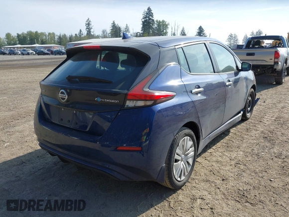 2022 Nissan LEAF S with VIN 1N4AZ1BV6NC555913, listed as a IAAI auction lot 42106117 with 78,357 mi miles and . Bid and sale history available at DreamBid. Image 4.