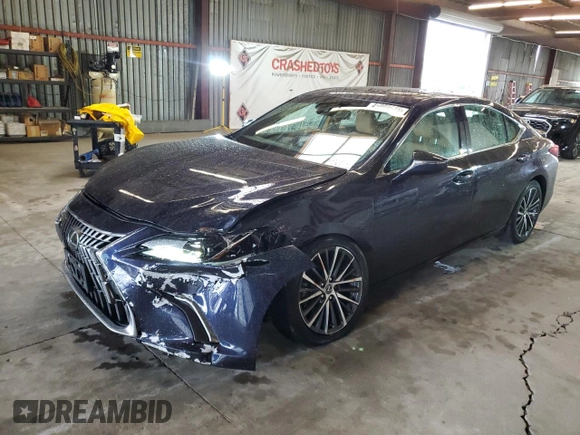 2023 Lexus ES with VIN 58ADA1C1XPU031207, listed as a Copart auction lot 45008645 with 50,132 mi miles and Salvage Title. Bid and sale history available at carsss.com. Image 1.