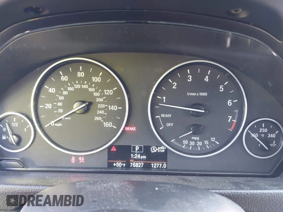 2016 BMW 3 Series 320i with VIN WBA8A9C59GK615704, listed as a IAAI auction lot 41431347 with 76,827 mi miles. Bid and sale history available at carsss.com. Image 7.