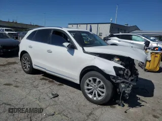 2015 Audi Q5 Premium with VIN WA1CFAFP1FA134101, listed as a Copart auction lot 57361955 with Not provided miles and Salvage title. Bid and sale history available at DreamBid. Image 4.