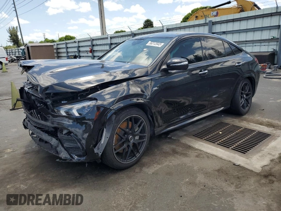 2021 Mercedes-Benz GLE 53 AMG with VIN 4JGFD6BB7MA361155, listed as a Copart auction lot 56312045 with 56,872 mi miles and Non repairable. Bid and sale history available at DreamBid. Image 1.