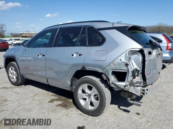 2021 Toyota RAV4 Hybrid LE with VIN 2T3M6RFV2MW013499, listed as a Copart auction lot 50234635 with 49,114 mi miles and Salvage Title. Bid and sale history available at carsss.com. Image 2.