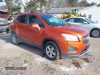 2016 Chevrolet Trax LT with VIN KL7CJLSB9GB662052, listed as a IAAI auction lot 41612333 with 122,297 mi miles. Bid and sale history available at carsss.com. Image 1.