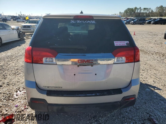 2010 GMC Terrain SLE-1 with VIN 2CTALBEW3A6399827, listed as a Copart auction lot 88027125 with 126,140 mi miles and Salvage Title. Bid and sale history available at DreamBid. Image 6.