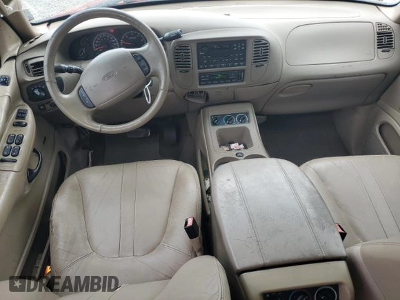 2002 Ford Expedition XLT with VIN 1FMEU17L02LA79716, listed as a Copart auction lot 57635465 with 230,298 mi miles and Salvage title. Bid and sale history available at DreamBid. Image 8.