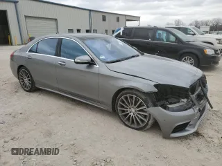 2015 Mercedes-Benz S 550 with VIN WDDUG8CB8FA069701, listed as a Copart auction lot 47743845 with 34,712 mi miles and Salvage Title. Bid and sale history available at DreamBid. Image 4.