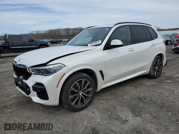 2022 BMW X5 xDrive40i with VIN 5UXCR6C06N9M32014, listed as a Copart auction lot 49576825 with Not Provided miles and Salvage Title. Bid and sale history available at DreamBid. Image 1.