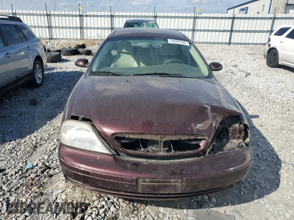 2001 Mercury Sable LS Premium with VIN 1MEFM55S11G607909, listed as a Copart auction lot 78529184 with 162,012 mi miles and Salvage Title. Bid and sale history available at DreamBid. Image 5.