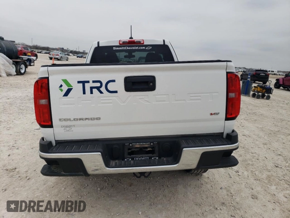 2021 Chevrolet Colorado 4WD Work Truck with VIN 1GCHTBEN6M1205607, listed as a Copart auction lot 46422255 with 40,628 mi miles and Salvage Title. Bid and sale history available at carsss.com. Image 6.