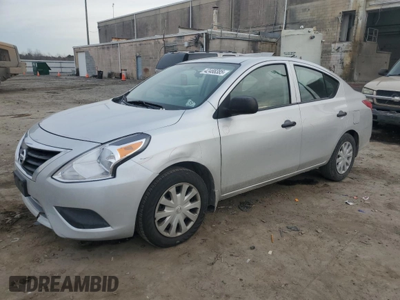2015 Nissan Versa SV with VIN 3N1CN7AP2FL889434, listed as a Copart auction lot 42488385 with 225,950 mi miles and Salvage Title. Bid and sale history available at carsss.com. Image 1.