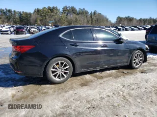 2020 Acura TLX with VIN 19UUB1F39LA016460, listed as a Copart auction lot 44309375 with 46,716 mi miles and Salvage Title. Bid and sale history available at carsss.com. Image 3.