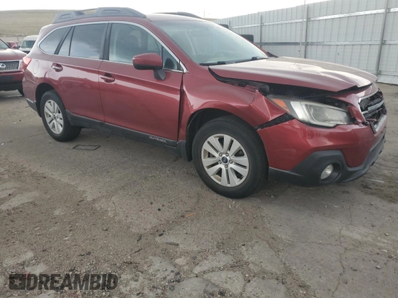 2018 Subaru Outback Premium with VIN 4S4BSACC3J3386374, listed as a Copart auction lot 64373735 with 77,225 mi miles and Salvage title. Bid and sale history available at DreamBid. Image 4.
