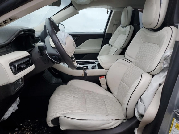 2022 Lincoln Aviator Black Label with VIN 5LM5J9XC1NGL00001, listed as a Copart auction lot 83459664 with 0 mi miles and Salvage Title. Bid and sale history available at carsss.com. Image 7.