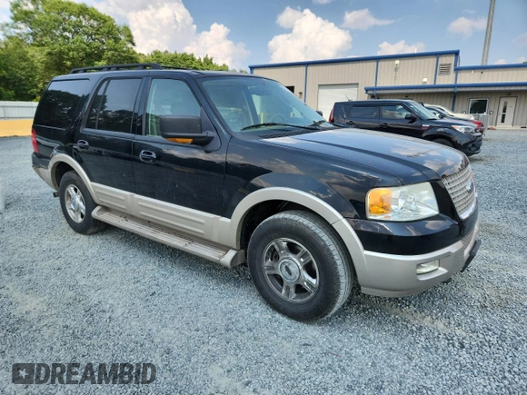 2005 Ford Expedition Eddie Bauer with VIN 1FMFU185X5LA37000, listed as a Copart auction lot 63374015 with 144,420 mi miles and Salvage title. Bid and sale history available at DreamBid. Image 4.