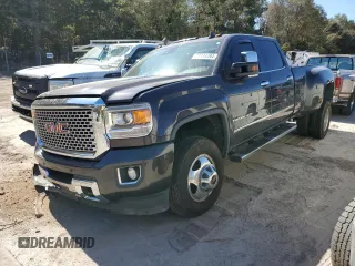 2016 GMC Sierra 3500HD Denali z VIN 1GT42YE89GF250398, wystawiony jako Copart lot #77114494 z przebiegiem Nie podano mil oraz Szkoda całkowita • Salvage title. Historia ofert i sprzedaży dostępna na DreamBid. Obrazek 1.