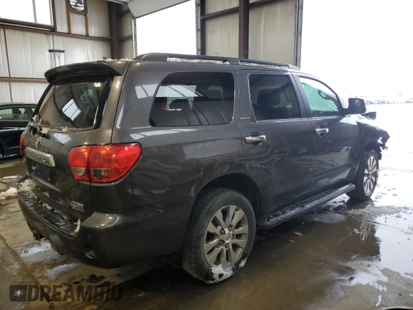 2011 Toyota Sequoia Limited with VIN 5TDJY5G18BS043025, listed as a Copart auction lot 86732534 with 199,813 mi miles and Salvage Title. Bid and sale history available at carsss.com. Image 3.