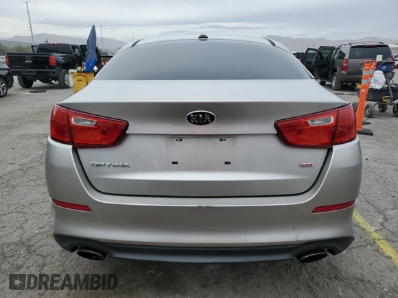 2015 Kia Optima LX with VIN KNAGM4A71F5529133, listed as a Copart auction lot 48345335 with 90,671 mi miles and Salvage Title. Bid and sale history available at carsss.com. Image 6.