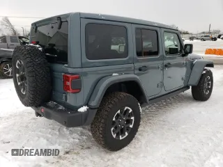 2024 Jeep Wrangler Rubicon with VIN 1C4RJXR66RW237347, listed as a Copart auction lot 88774995 with 18,018 mi miles and Salvage Title. Bid and sale history available at DreamBid. Image 3.