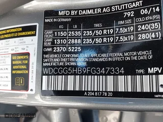 2015 Mercedes-Benz GLK-Class GLK 350 with VIN WDCGG5HB9FG347334, listed as a IAAI auction lot 41840757 with 81,587 mi miles. Bid and sale history available at carsss.com. Image 9.