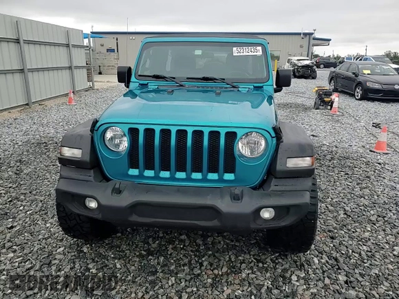2020 Jeep Wrangler Unlimited Sport Altitude with VIN 1C4HJXDG7LW201640, listed as a Copart auction lot 52312435 with 40,311 mi miles and Salvage title. Bid and sale history available at DreamBid. Image 13.