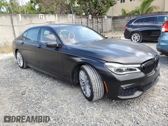 2017 BMW 7 Series with VIN WBA7F2C30HG423403, listed as a Copart auction lot 74029333 with 51,212 mi miles and . Bid and sale history available at DreamBid. Image 4.