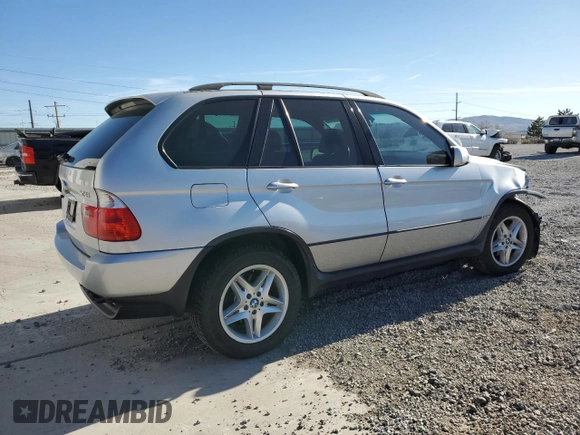 2005 BMW X5 4.4i with VIN 5UXFB53525LV14607, listed as a Copart auction lot 50407195 with 139,660 mi miles and Salvage Title. Bid and sale history available at carsss.com. Image 3.