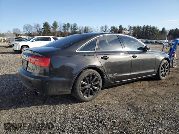2013 Audi A6 Premium Plus with VIN WAUGGAFC6DN030112, listed as a Copart auction lot 47592835 with 196,190 mi miles and Salvage title. Bid and sale history available at DreamBid. Image 3.