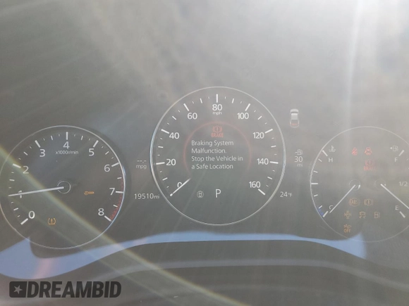 2023 Mazda 3 S Preferred with VIN 3MZBPACM7PM378961, listed as a Copart auction lot 83848004 with 19,510 mi miles and Salvage Title. Bid and sale history available at DreamBid. Image 9.