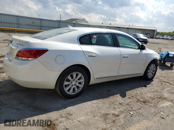 2012 Buick LaCrosse Premium 1 with VIN 1G4GD5GR0CF307475, listed as a Copart auction lot 56860665 with 111,947 mi miles and Salvage title. Bid and sale history available at DreamBid. Image 3.