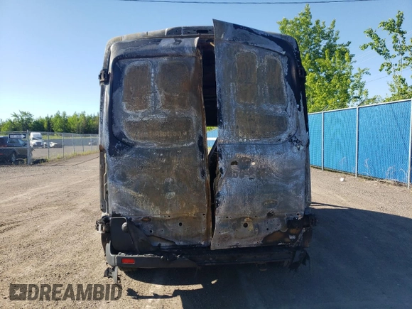 2019 Ford Transit with VIN 1FTYR2CM6KKB29791, listed as a Copart auction lot 57694084 with Not Provided miles and Salvage Title. Bid and sale history available at carsss.com. Image 6.