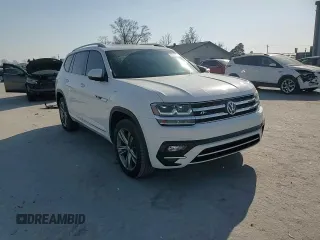 2019 Volkswagen Atlas SEL R-Line with VIN 1V2RR2CA5KC514018, listed as a Copart auction lot 49083155 with 97,812 mi miles and Salvage title. Bid and sale history available at DreamBid. Image 12.