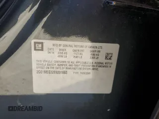 2014 Cadillac XTS Luxury with VIN 2G61M5S32E9291663, listed as a Copart auction lot 50421035 with 34,051 mi miles and Salvage title. Bid and sale history available at DreamBid. Image 12.