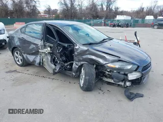 2016 Dodge Dart SXT with VIN 1C3CDFBB8GD660393, listed as a IAAI auction lot 41811627 with 125,945 mi miles and . Bid and sale history available at carsss.com. Image 1.