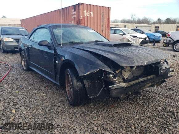 2003 Ford Mustang GT Deluxe with VIN 1FAFP45X93F421743, listed as a Copart auction lot 88043455 with 142,152 mi miles and Salvage Title. Bid and sale history available at carsss.com. Image 4.