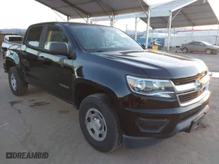 2019 Chevrolet Colorado 2WD Work Truck with VIN 1GCGSBEA7K1125693, listed as a IAAI auction lot 41808986 with 90,479 mi miles. Bid and sale history available at carsss.com. Image 1.