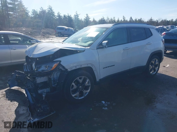 2020 Jeep Compass Limited z VIN 3C4NJCCB4LT129013, wystawiony jako IAAI lot #42016985 z przebiegiem 101 305 mil mil oraz . Historia ofert i sprzedaży dostępna na DreamBid. Obrazek 2.