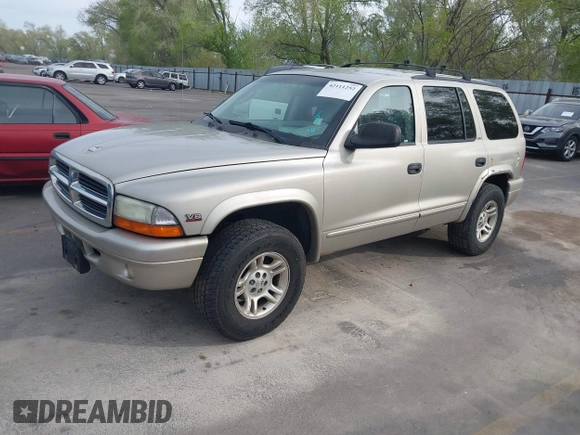 2002 Dodge Durango SLT z VIN 1B4HS48N72F138622, wystawiony jako IAAI lot #42111252 z przebiegiem 150 653 mil mil oraz . Historia ofert i sprzedaży dostępna na DreamBid. Obrazek 2.
