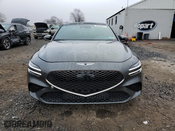 2023 Genesis G70 3.3T with VIN KMTG54TE2PU113421, listed as a Copart auction lot 46648975 with 17,375 mi miles and Salvage title. Bid and sale history available at DreamBid. Image 5.