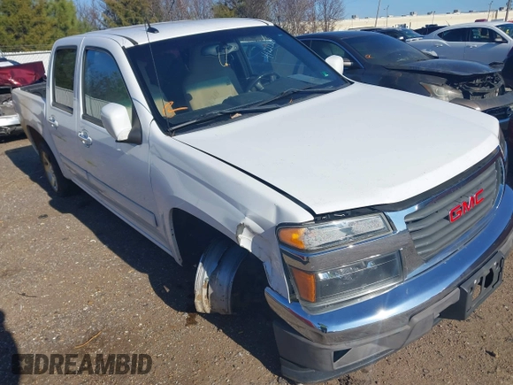2012 GMC Canyon SLE1 with VIN 1GTD5MF91C8117334, listed as a IAAI auction lot 41221214 with 150,030 mi miles. Bid and sale history available at carsss.com. Image 1.