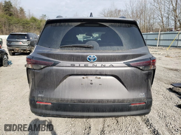 2023 Toyota Sienna XLE with VIN 5TDJSKFC2PS099326, listed as a Copart auction lot 48634035 with 28,081 mi miles and Salvage Title. Bid and sale history available at carsss.com. Image 6.