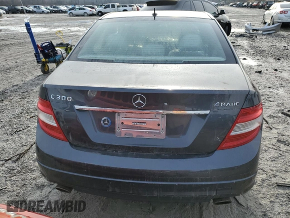 2011 Mercedes-Benz C 300 Sport with VIN WDDGF8BBXBR142614, listed as a Copart auction lot 42601125 with 112,480 mi miles and Salvage Title. Bid and sale history available at carsss.com. Image 6.