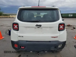 2016 Jeep Renegade Trailhawk with VIN ZACCJBCTXGPD68217, listed as a Copart auction lot 60871725 with 127,177 mi miles and Salvage title. Bid and sale history available at DreamBid. Image 6.