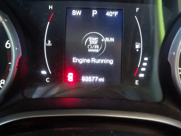 2018 Jeep Compass Altitude with VIN 3C4NJDBB5JT117506, listed as a IAAI auction lot 41447381 with 93,577 mi miles and . Bid and sale history available at carsss.com. Image 15.