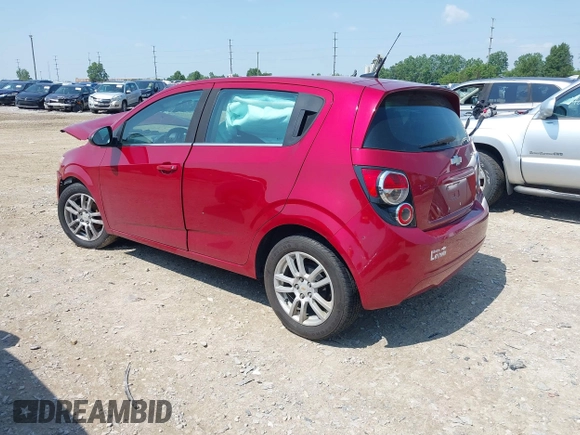2012 Chevrolet Sonic LT with VIN 1G1JC6SH7C4135418, listed as a IAAI auction lot 42464564 with 169,035 mi miles and . Bid and sale history available at DreamBid. Image 3.
