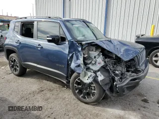2023 Jeep Renegade Latitude with VIN ZACNJDB16PPP41240, listed as a Copart auction lot 43186095 with 21,257 mi miles and Salvage Title. Bid and sale history available at carsss.com. Image 4.