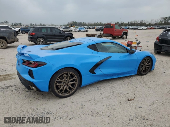 2020 Chevrolet Corvette 2LT with VIN 1G1Y72D45L5117631, listed as a Copart auction lot 49029335 with 43,587 mi miles and Salvage title. Bid and sale history available at DreamBid. Image 3.