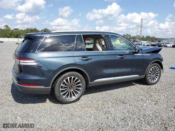 2023 Lincoln Aviator Reserve with VIN 5LM5J7WC9PGL11580, listed as a Copart auction lot 78401094 with 0 mi miles and Salvage Title. Bid and sale history available at carsss.com. Image 3.