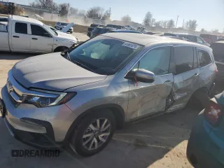 2019 Honda Pilot EX-L with VIN 5FNYF6H54KB082355, listed as a Copart auction lot 41561674 with 46,386 mi miles and Salvage Title. Bid and sale history available at carsss.com. Image 1.
