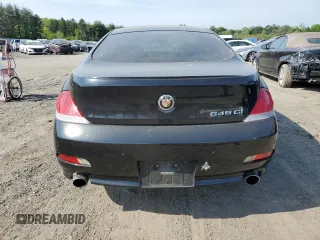 2005 BMW 6 Series 645Ci with VIN WBAEH73455B216215, listed as a Copart auction lot 52933134 with 335,794 mi miles and Salvage Title. Bid and sale history available at carsss.com. Image 6.