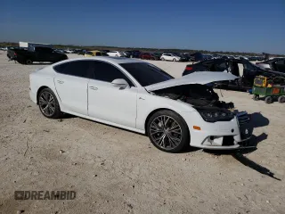 2016 Audi A7 3.0 Premium Plus with VIN WAUWGAFCXGN050489, listed as a Copart auction lot 37699464 with 0 mi miles. Bid and sale history available at carsss.com. Image 4.